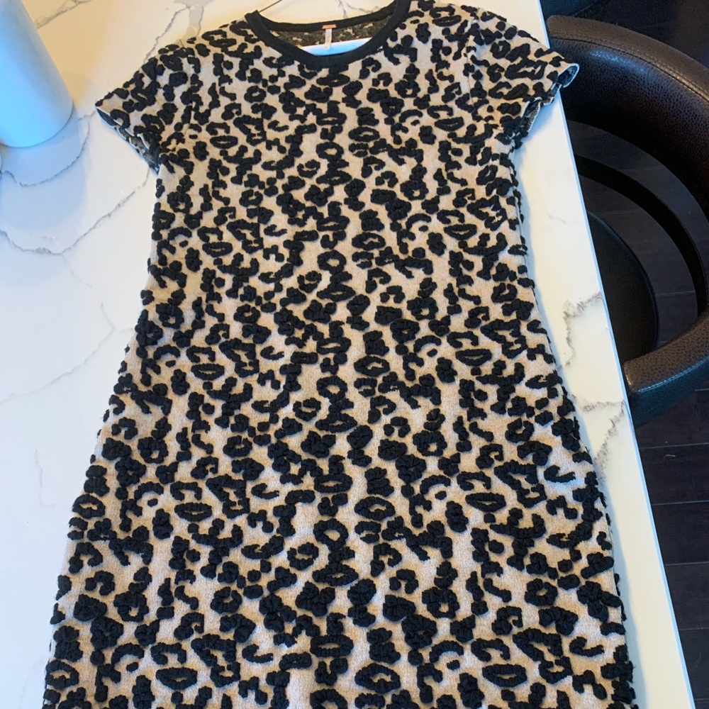 Free People wool/cotton blend short sleeved dress